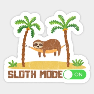 sloth mode on vintage 70s Sticker